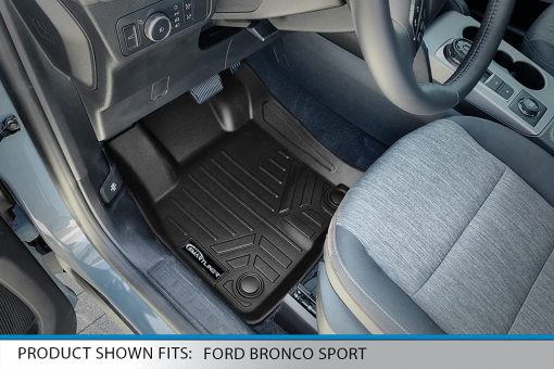 Juego de alfombrillas de suelo personalizadas para todas las condiciones climaticas en negro para Ford Bronco Sport 2021-2022 - Imagen 2