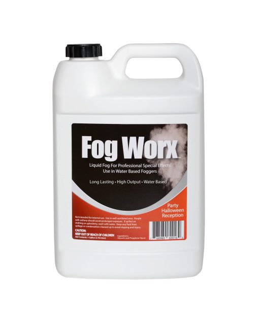FogWorx Fog Juice - 1 Galon de Liquido de Humo Organico (128 oz) - Densidad Media, Alta Produccion, Liquido de Maquina de Humo de Larga Duracion para Maquinas de 400 Watts a 1500 Watts