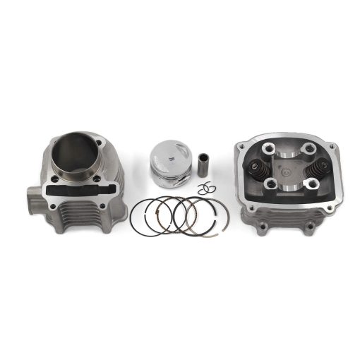 Kit completo de reconstruccion de culata GY6 con valvulas, Trkimal 57.4mm 150cc Big Bore Upgrade Kits para motores 4 tiempos 157QMJ Scooters chinas repuestos moped, partes de motor GY6 Sunl Roketa Peace - Imagen 2
