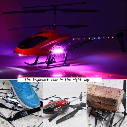 Helicoptero Grande SREJNGL de 75CM Modelo RC para Principiantes Juguete para Ninos 3.5CH Estructura de Aleacion Cuerpo Anti-Caida Luces LED Control Remoto Electrico Avion para Ninos Adultos Regalos (2 Baterias) - Imagen 4