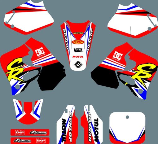Calcomania de Motocicleta Personalizada DST0996 Pegatinas de Motocross Graficos Fit para Honda CR125 CR250 1993 1994