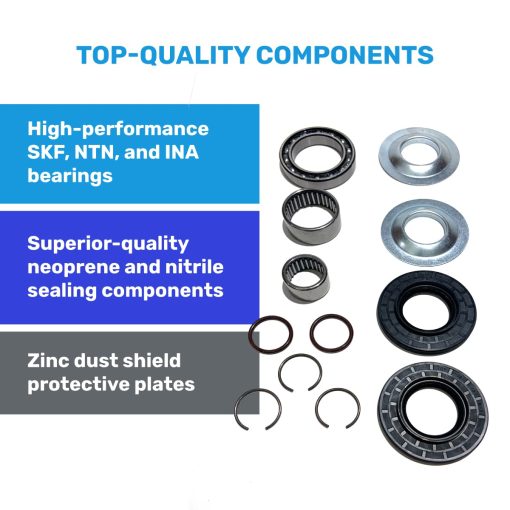 Kit de Eje Intermedio del Diferencial del Eje Delantero Derecho de Piezas Premium Qc, Conjunto de Reparacion de Eje Interno, Compatible con Ram 1500 2012-2022, Garantia de 5 anos OEM: 68257420AF 68257421AF 68257422AF 722N695BKA - Imagen 3
