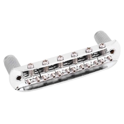 Juego de Puente de Guitarra, Aleacion de Zinc Banada en Cobre + Altura de Puente de Montura de Acero Ajustable, para Guitarras Mustang Guitar - Imagen 7