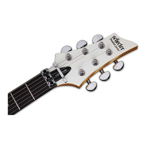 Guitarra Electrica de 6 Cuerdas Schecter C-6FR Deluxe (Diestro, Blanco Satinado) - Imagen 5