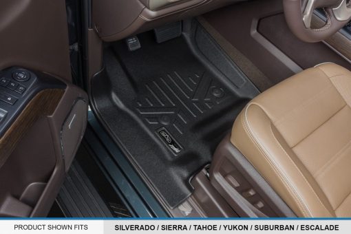 Conjunto de Tapetes para Piso Negros a Medida Todas las Estaciones Compatible con Cadillac Escalade 2015-2020 - Imagen 2