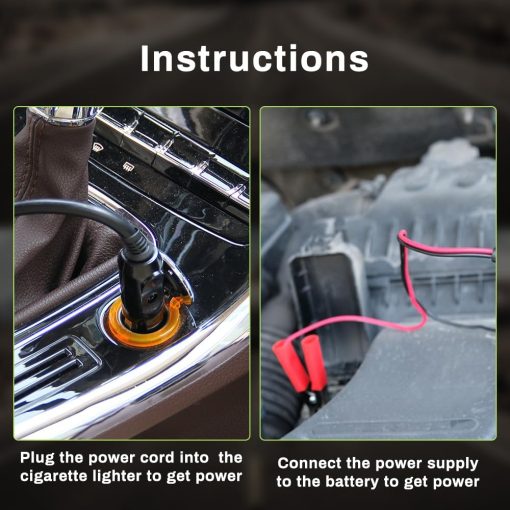 Kit de Gato Electrico Anbull 5 Toneladas, Gato Hidraulico Elevador DC12V con Llave de Impacto Electrica e Inflador para Cambio de Llantas de SUV MPV Sedan Camion y Reparacion en Garaje（Rango de Elevacion 6.1-21.7 pulgadas） - Imagen 4