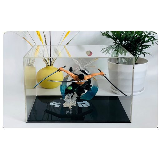 Clear Acrylic Display Case Box - Vitrina de Acrilico Transparente para Coleccionables con Base Gruesa - para Mostrar Figuras de Accion y Organizar Juguetes en Casa (20x8x10 pulgadas / 50x20x25 cm) - Imagen 2