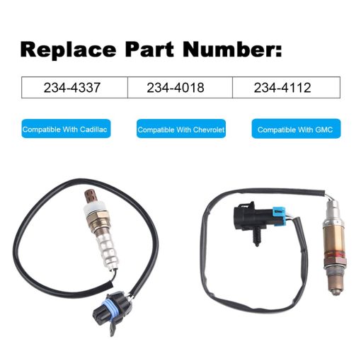 Juego de 4 Sensores de Oxigeno JDMON Compatible con Chevrolet Cadillac GMC Silverado 1500 Suburban Avalanche Yukon Escalade 4.3L 4.8L 2006 2007 Reemplaza 234-4112, 234-4337, 234-4018 - Imagen 4