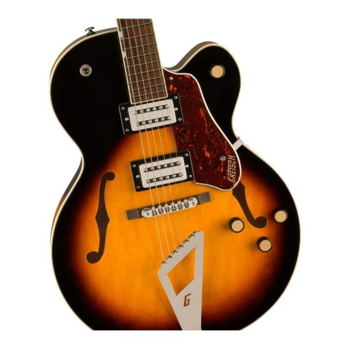 Gretsch G2420 Streamliner Hollow Body con Chromatic II Tailpiece, Cuello de Nato, Guitarra Electrica de 6 Cuerdas diestro (Aged Brooklyn Burst) - Imagen 4