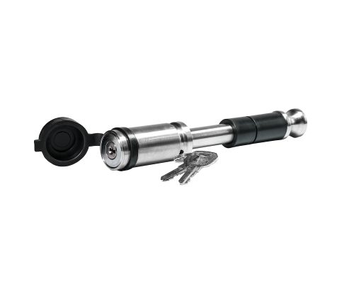 Pasador de bloqueo de enganche de remolque de acero inoxidable a prueba de balas con tapa de goma resistente a la intemperie, diametro de 5/8" - Ajuste universal - Paquete de 2 - Imagen 5