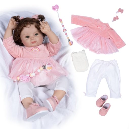 Paradise Galleries? Realistic Reborn Baby Doll, Jan Wright - Coleccion de Munecos Creados por Escultor y Artista, Muneca de 21" con 7 Accesorios, Regalo de Cumpleanos Especial, Edades 3+ - Charlotte