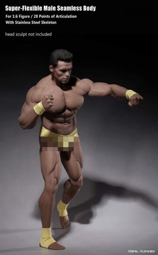 Figura de Accion Male Muscular Escala 1/6 Cuerpo Super Flexible sin Cabeza PL2016-M34 - Imagen 4