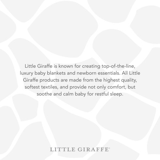 Cobija para bebe de Little Giraffe - Cobija suave de lujo con ribete de saten - Cobija para cochecito de bebe - Esenciales para recien nacidos y regalos de bebe - 29x35" - Crema - Imagen 6
