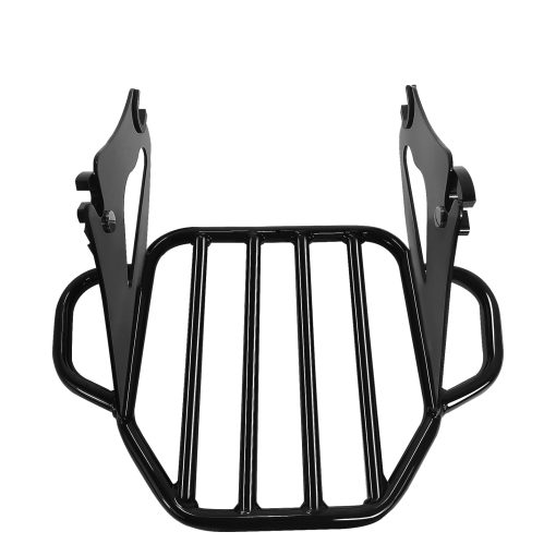 Portaequipajes Extraible de Dos Plazas en Negro Brillante Fjpacemt para Motocicleta Harley Davidson Touring Models 2009-2024 Street Glide Road Glide Electra Glide Road King - Imagen 6