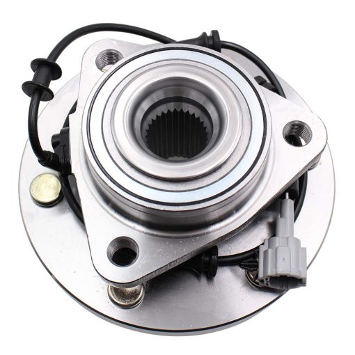 Conjunto de 2 Ensamblajes de Cojinete de Cubo de Rueda Delantera Compatible con Infiniti QX56 2004-2007, Nissan Armada 2005-2007, Nissan Pathfinder 2004, Nissan Titan 2004-2007, 6 Birlos con ABS - Imagen 9