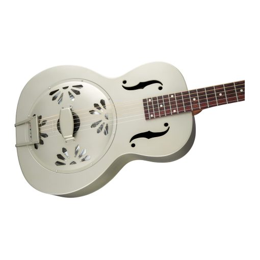 Gretsch G9201 Honey Dipper Round-Neck, Guitarra de Resonador de 6 Cuerdas, Cuerpo de Laton y Diapason de Padauk (diestro, acabado en Weathered Pump House Roof) - Imagen 5