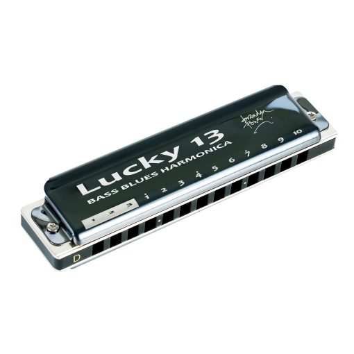 Armonica Lucky 13 Bass Plus Blues de East top de 13 Agujeros, Arpa Diatonica Profesional en Llave de D para Adultos - Imagen 3