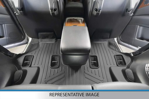 SMARTLINER Tapetes a Medida para Pisos de 3 Filas y Protector de Carga detras de la 3ra Fila Negro Compatible con Mercedes-Benz GLE-Class 2020-2023 de 7/8 Pasajeros - Imagen 5