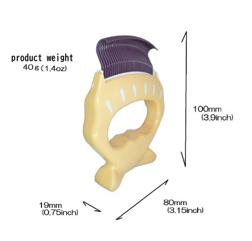 DIATOLIB Philocomb E1 Soft (en empaque en ingles), un suave y flexible peine para perros pequenos, gatos, conejos. - Imagen 2