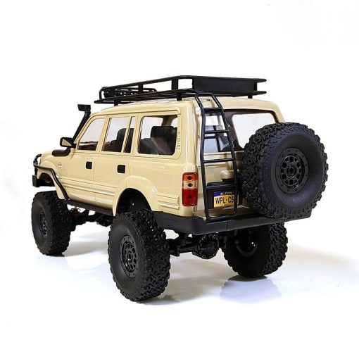 Apawband RC Rock Crawler RC Truck 4x4 WPL C54-1 RTR 1/16 Scale RC Crawler, Off Road Truck All Terrain with Upgraded Chassis and Shock, 260 Motor New Gearbox, Bumper Roof Rack Hobby Toy Adult - Imagen 5