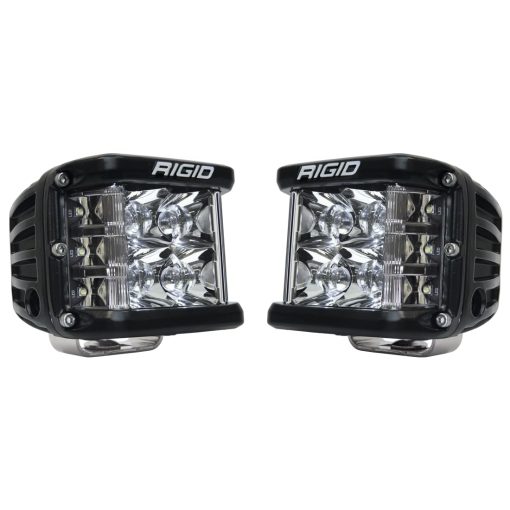 RIGID INDUSTRIES - D SS PRO Luz Puntual, Carcasa Negra, Luces LED para Todo Terreno de Lado, Vida Util de 50,000 Horas, Revestimiento Resistente a los Rayos UV, Facil de Instalar, Accesorios para Todo Terreno (Par, Negro, 262213)