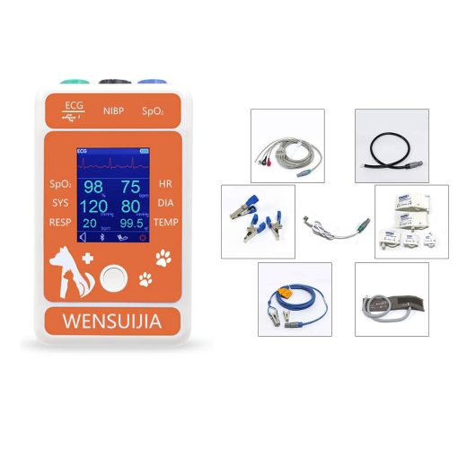 Monitor de Pacientes Veterinarios WENSUIJIA, Monitor Multiparametrico para Mascotas (Incluye Perros y Gatos) como Equipo Clinico - Imagen 2