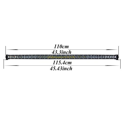 Barra de Luz LED Curva AngelMa 210w 44 pulgadas Spot Flood Combo Offroad para 4x4, Luces de Conduccion de Vehiculos Pesados â€‹â€‹Pickup SUV UTV 12V 24V 43 pulgadas - Imagen 3