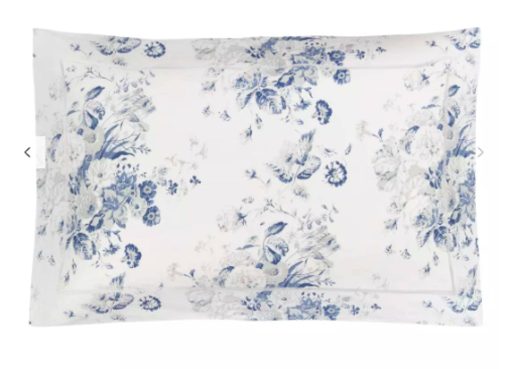 Juego de sabanas floral de 4 piezas Cabbages & Roses of London Home Percale Collection 100% algodon Percale crujiente y fresco, ligero y que absorbe la humedad (Constance, Queen (Estandar de EE.UU.)) Blanco - Imagen 2