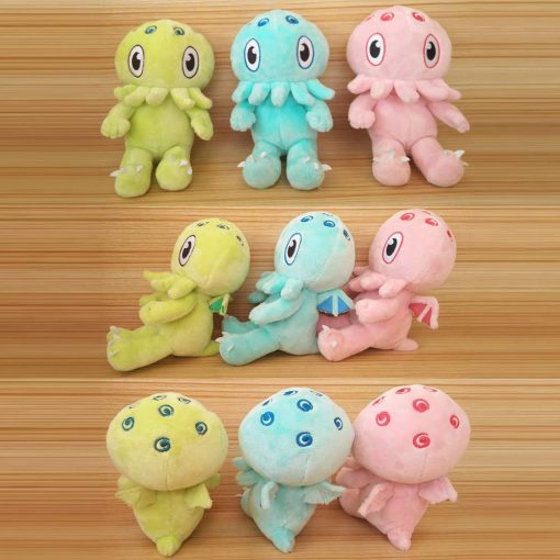 Paquete de tres peluches Baby C is for Cthulhu (Verde + Rosa + Azul) - Imagen 2