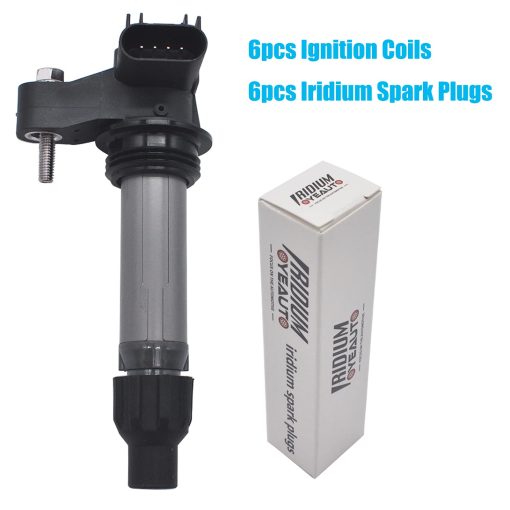 Conjunto de Bobina de Encendido Iridium con 6 Bujias UF569 Compatible con Chevrolet Buick Cadillac Suzuki GMC Colorado Camaro Equinox SRX ATS XTS Enclave Allure Canyon - Imagen 6