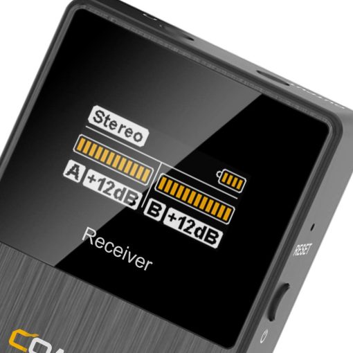 Comica Microfono Inalambrico Lavalier BoomX-D2 2.4G Sistema Compacto de Microfono de Solapa Inalambrico con 2 Transmisores y 1 Receptor, Microfono de Solapa para Smartphone Camara Podcast Entrevista YouTube Facebook Live - Imagen 9
