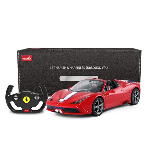 Coche de Control Remoto Rastar | Coche de Juguete a Escala 1/14 Ferrari 458 Special A, para Ninos, Apertura y Cierre Automatico, Rojo - Imagen 7
