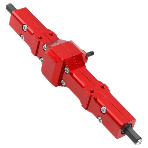 Vgoohobby Eje del Portal de Metal Frontal Trasero de Aleacion de Aluminio Compatible con WPL B14 B16 B24 B36 HengLong FeiYu JJRC 1/16 Coche RC (Rojo) - Imagen 3