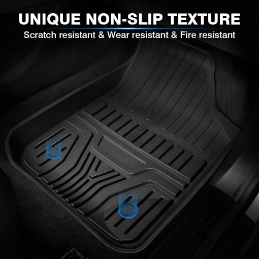 Tapetes para Buick Envision 2016 2017 2018 2019 2020 Accesorios Personalizados Mixsuper - Set de Forros para Todo Clima de Alta Resistencia para 2 Filas - Imagen 3
