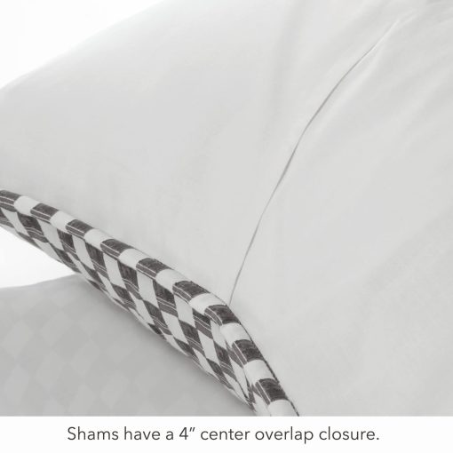 Juego de Colchas Decorativas de Algodon Nate Home by Nate Berkus | Cubrecamas para todas las estaciones, Ropa de cama de mDesign, Tamaño King, 1 Colcha/2 Fundas de Almohada, Carbon/Pergamino - Imagen 6