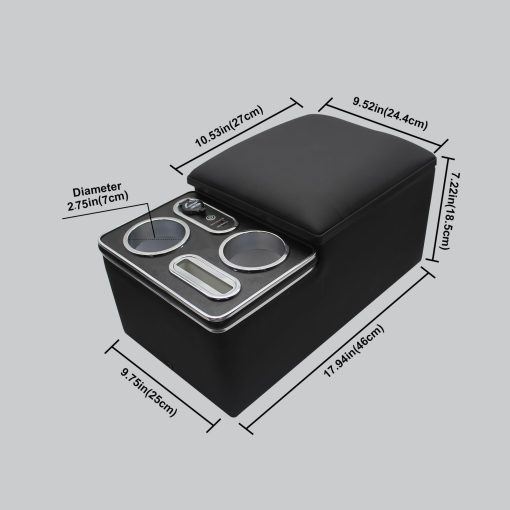Organizador de Consola Central de Coche Tocsho para Asiento Trasero con Portavasos y Soporte para Telefono para Autos Universales Cajon de Almacenamiento de Asiento Trasero - Imagen 2
