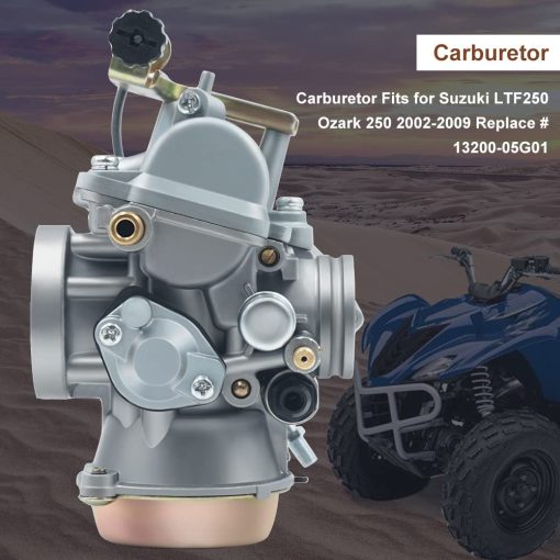 Carburador Triumilynn para Su-zu-ki LTF 250 Ozark 2002-2009, para Su-zu-ki LTZ 250 Quadsport 250 2004-2009, para Su-zu-ki LT-F250F Ozark 2002-2003, Reemplace# 13200-05G01 - Imagen 2