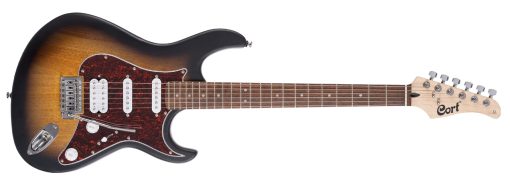Paquete de Guitarra Electrica Cort 6 Cuerdas, Diestros, Open Pore Sunburst (G110OPSB)