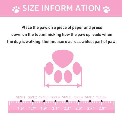 XSY&G Zapatos para Perros, Botas Impermeables para Perros con Tiras Reflectantes Suela Antideslizante y a Prueba de Resbalones, Zapatos para Perros para Medianos y Grandes 4Pzas Rosado-Talla 6 - Imagen 3