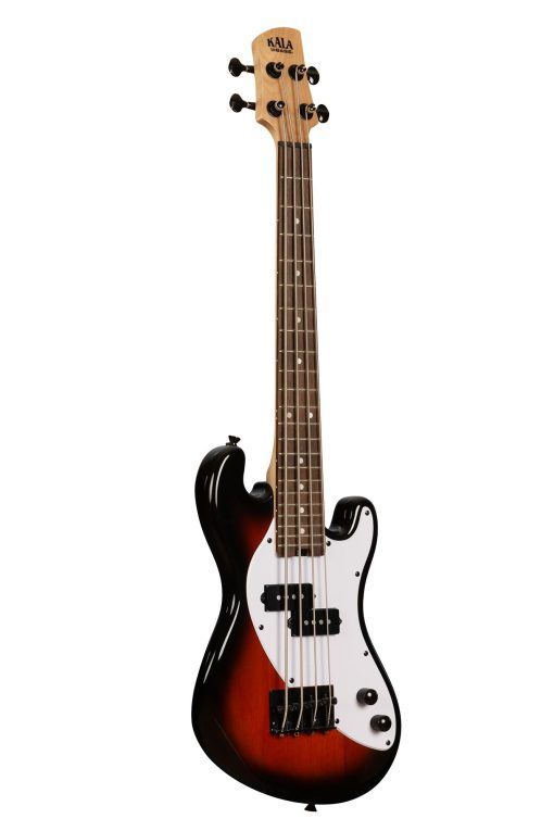 U-BASS de 4 Cuerdas de Cuerpo Solido en Tobacco Burst con Trastes