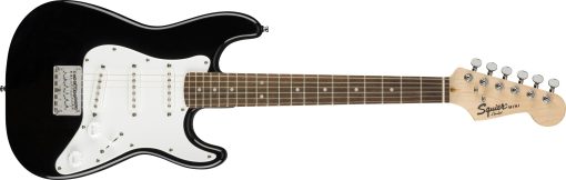 Guitarra Electrica Squier Mini Stratocaster, con Garantia de 2 anos, Negro, Diapason de Laurel