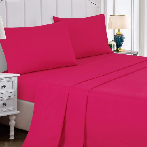 Set de Edredon de 9 Piezas ESCA Negro Rosa, Juego de Sabanas, Ropa de Cama - Tamaño Cal King - Imagen 2