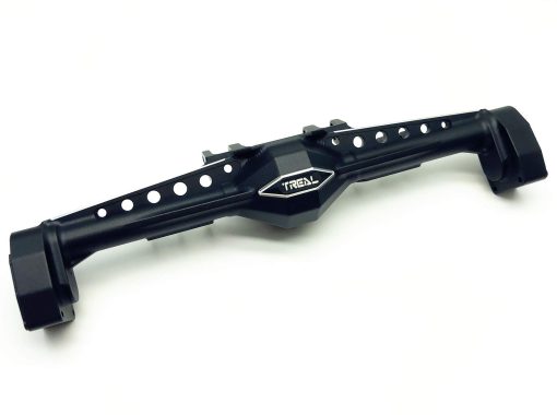 Carcasa de eje trasero Treal Capra CNC de aluminio macizo billet 7075 diseño de una sola pieza (Negro)