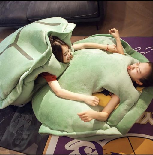 Almohada gigante con forma de caparazon de tortuga de 59 pulgadas de tamano, almohada ponderada de peluche para adultos, regalo divertido para disfraz (59 pulgadas) - Imagen 4