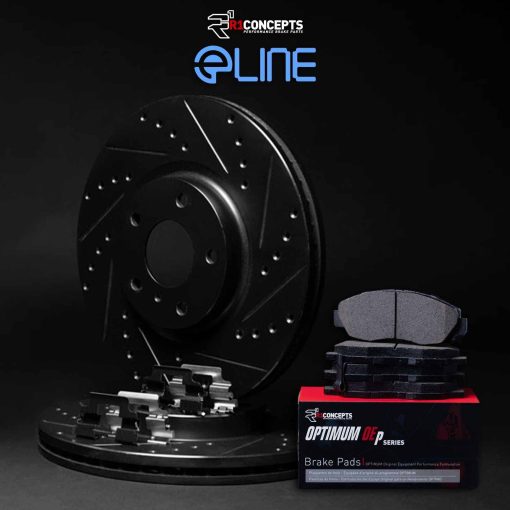 Kit de Frenos Traseros y Discos R1 Concepts | Pastillas de Freno Traseras | Discos y Pastillas de Freno | Pastillas de Freno y Discos OEp optimos | Kit de Hardware | compatible con Hyundai Ioniq 2013-2022; Kia Niro, Optima - Imagen 2