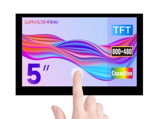 Pantalla tactil capacitiva Waveshare de 5 pulgadas Compatible con Raspberry Pi 4B/3B+/3A+/3B/2B/B+/A+/CM3/3+/4 Resolucion de 800x480 Interfaz DSI