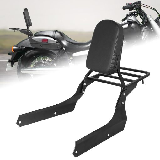 AUFER Respaldo Desmontable con Parrilla y Almohadilla para Honda Shadow Spirit 750 VT750C2 2007-2014 Shadow Phantom 750 VT750C2B 2010-2020
