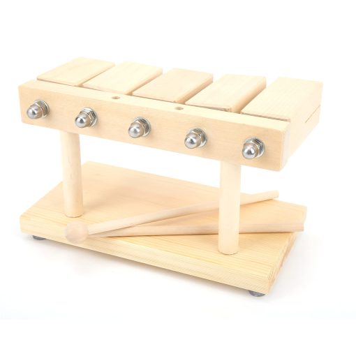 Bloques de Ritmo de Madera, Bloques de Percusion Musica con Martillo para Templos para Yoga - Imagen 5