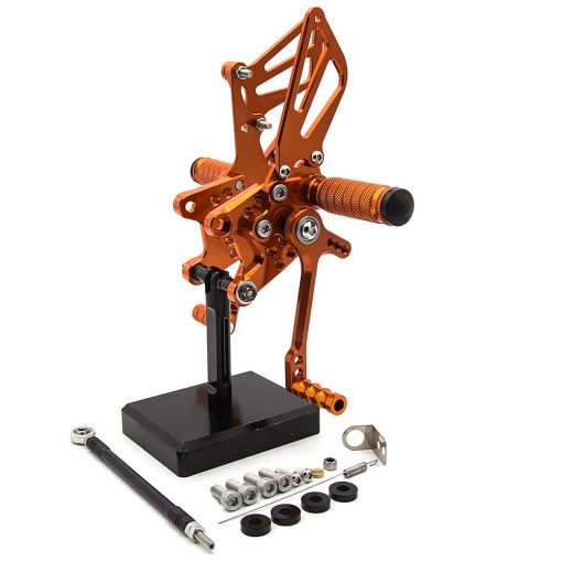 Rearset de Motocicleta Completamente Ajustable Compatible con GSXR750 GSXR600 1996-2005, GSXR1000 2000-2004, SV650 SV650S SV1000 SV1000S 1998-2014 - Imagen 2