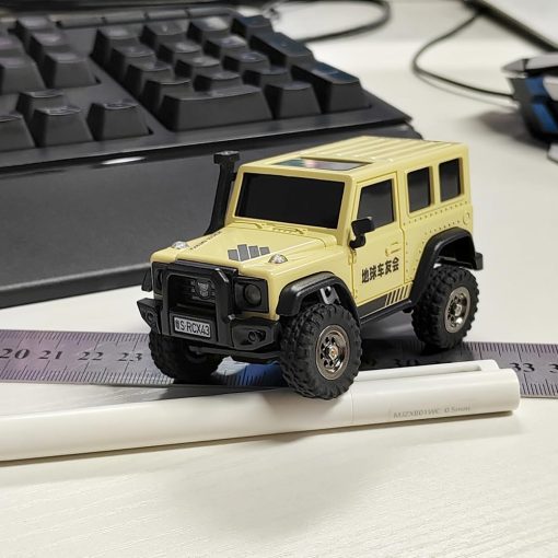 Coche de Control Remoto LDARC SoloGood X43 Coche de Escalada Mini 4WD a Escala 1:43 para Adultos 2.4GHz 1/43 Coche RC (Amarillo Desierto) - Imagen 2